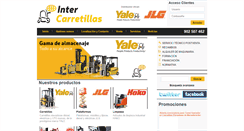 Desktop Screenshot of intercarretillas.com